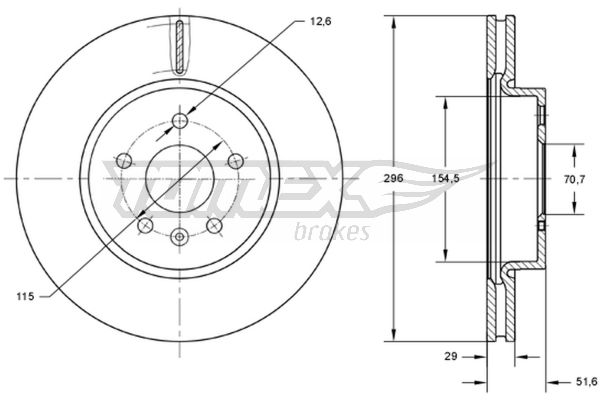 TOMEX Brakes TX 73-69...